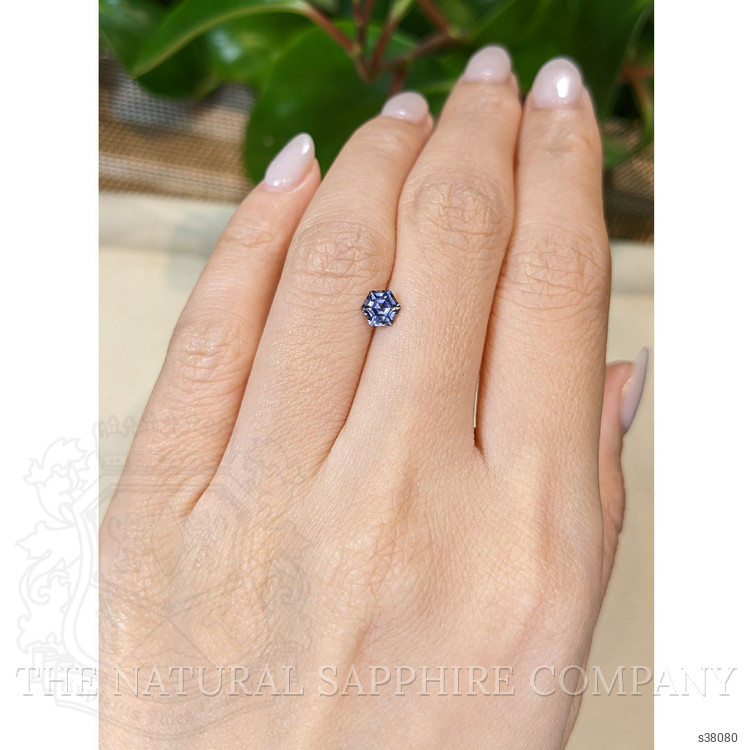 0.68 Ct. Bluish Purple Sapphire from Montana