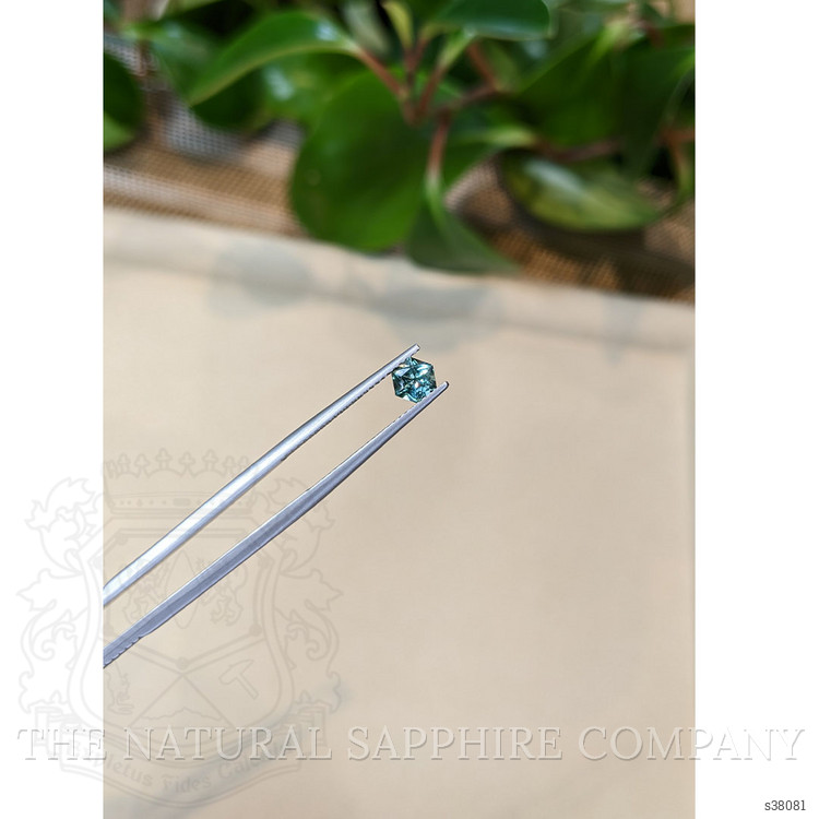 0.56 Ct. Bluish Green Sapphire from Montana