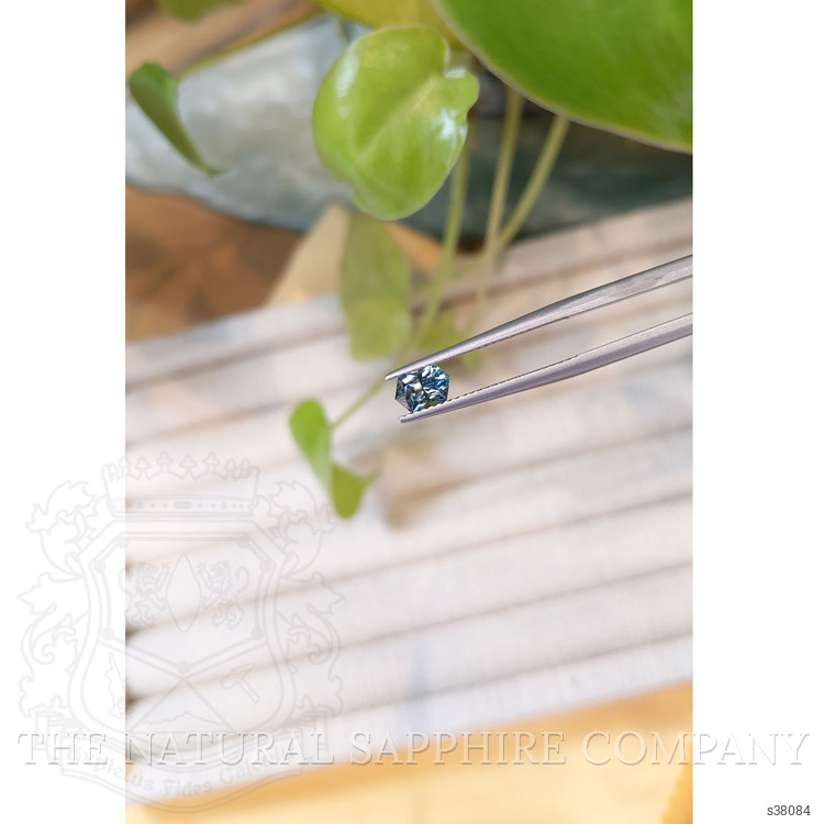 0.63 Ct. Bluish Green Sapphire from Montana