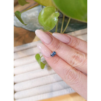 0.65 Ct. Greenish Blue Sapphire from Montana Life Style
