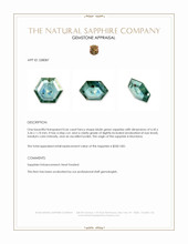 0.66 Ct. Bluish Green Sapphire from Montana Appraisal