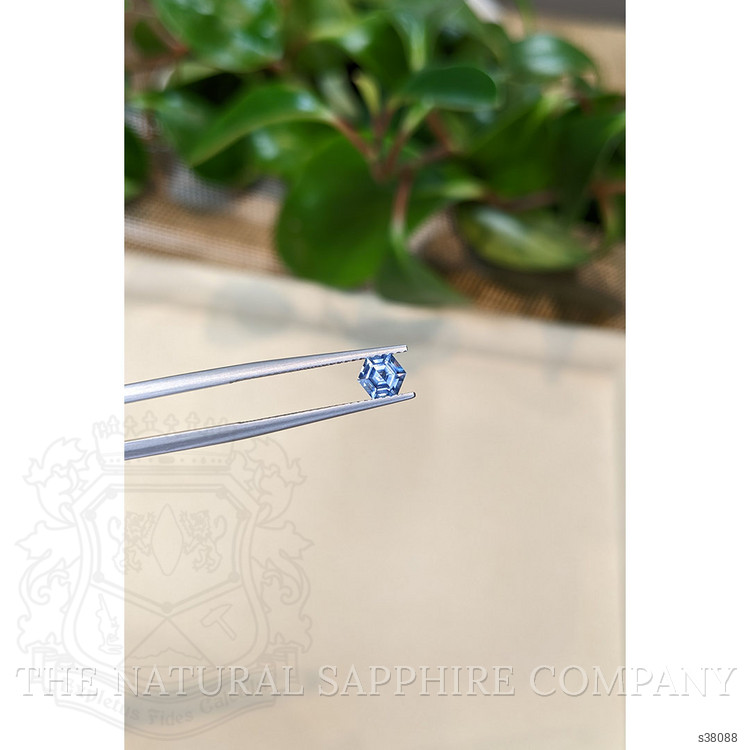 0.67 Ct. Purplish Blue Sapphire from Montana