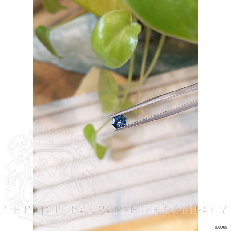 0.67 Ct. Greenish Blue Sapphire from Montana