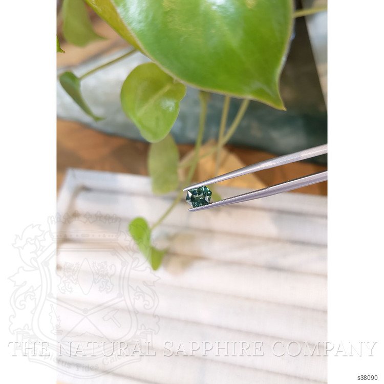 0.67 Ct. Bluish Green Sapphire from Montana