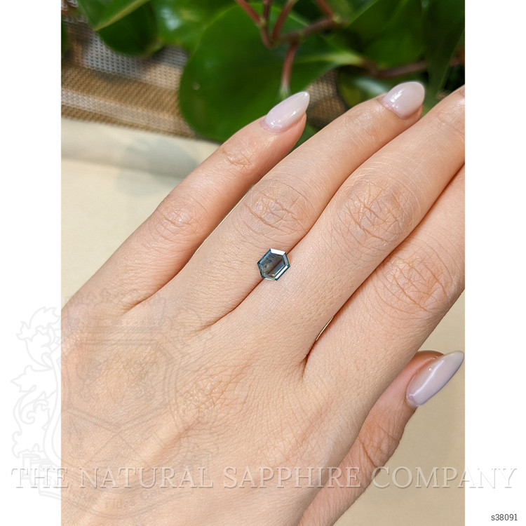 0.89 Ct. Greenish Blue Sapphire from Montana
