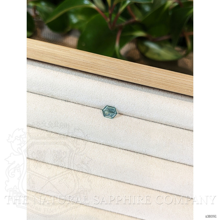 0.89 Ct. Greenish Blue Sapphire from Montana