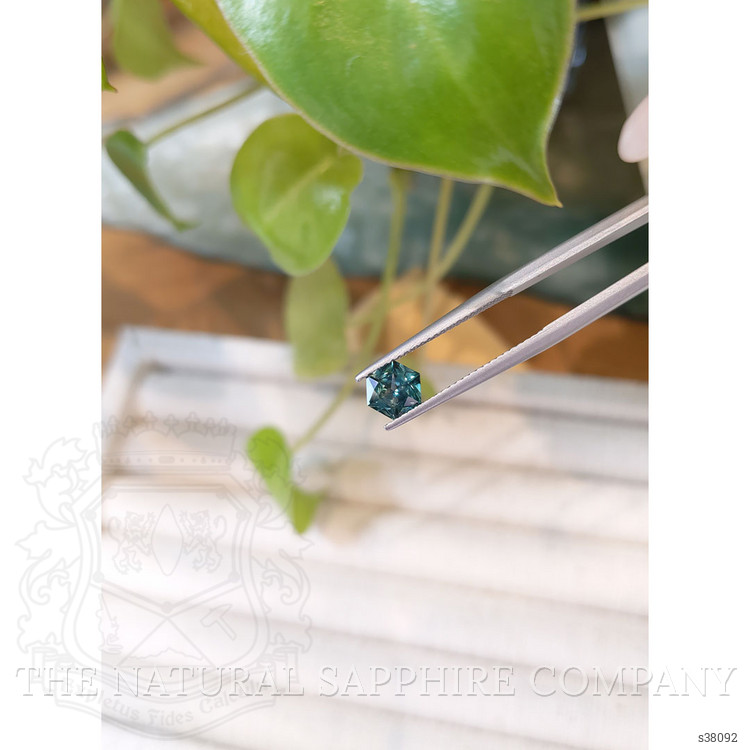 0.96 Ct. Bluish Green Sapphire from Montana