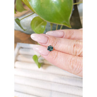 0.96 Ct. Bluish Green Sapphire from Montana Life Style
