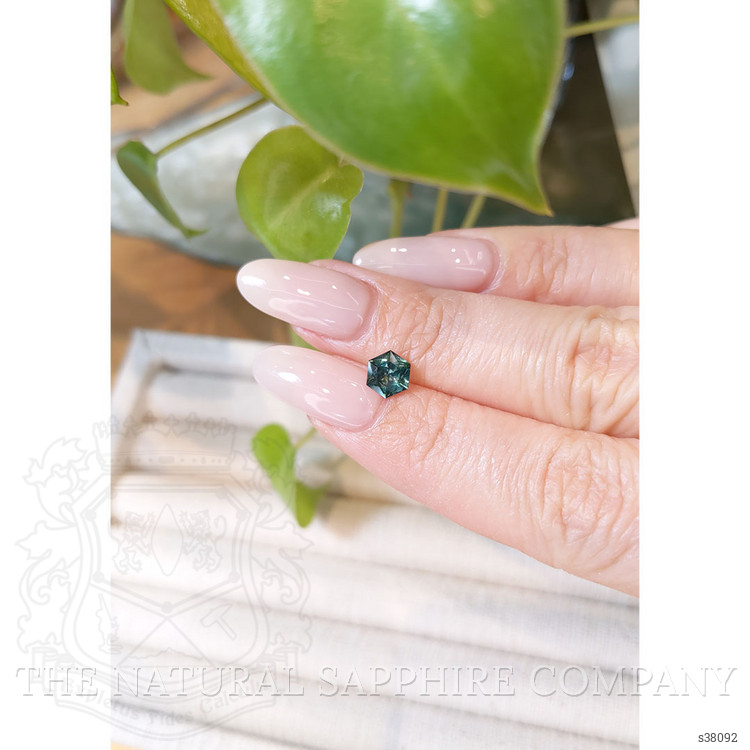 0.96 Ct. Bluish Green Sapphire from Montana