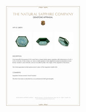 0.94 Ct. Bluish Green Sapphire from Montana Appraisal