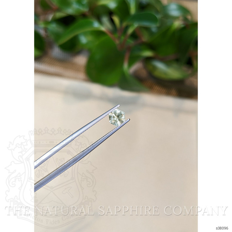 0.98 Ct. Yellowish Green Sapphire from Montana