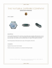 0.93 Ct. Bluish Green Sapphire from Montana Appraisal