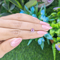 0.51 Ct. Purplish Pink Sapphire from Tanzania Life Style