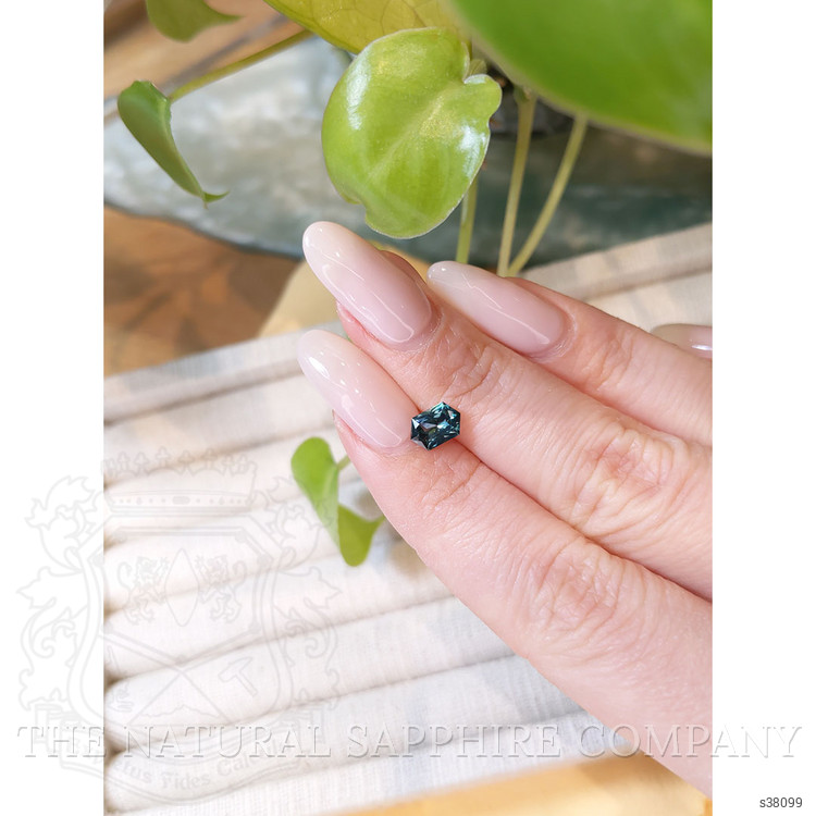 0.93 Ct. Bluish Green Sapphire from Montana