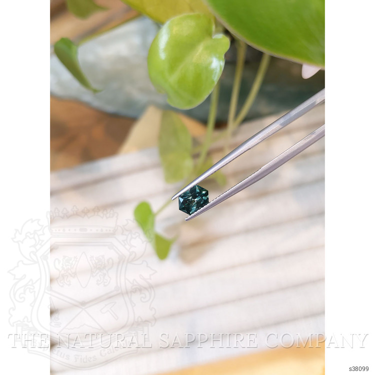 0.93 Ct. Bluish Green Sapphire from Montana