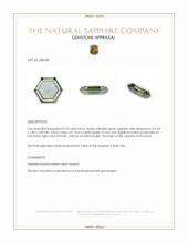 0.92 Ct. Yellowish Green Sapphire from Montana Appraisal