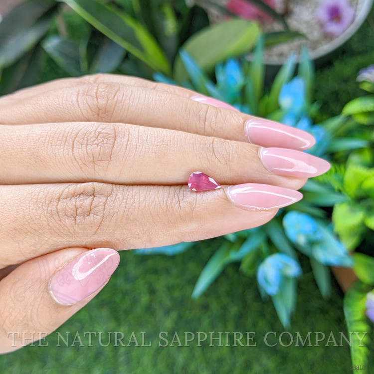 0.81 Ct. Reddish Pink Sapphire from Tanzania