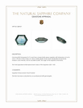 0.73 Ct. Bluish Green Sapphire from Montana Appraisal