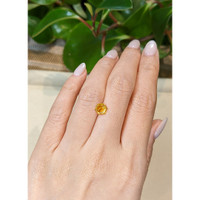1.33 Ct. Yellowish Orange Sapphire from Montana Life Style