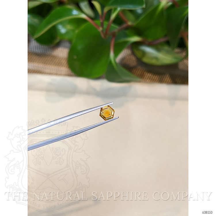 1.33 Ct. Yellowish Orange Sapphire from Montana