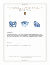 1.26 Ct. Blue Sapphire from Tanzania Appraisal