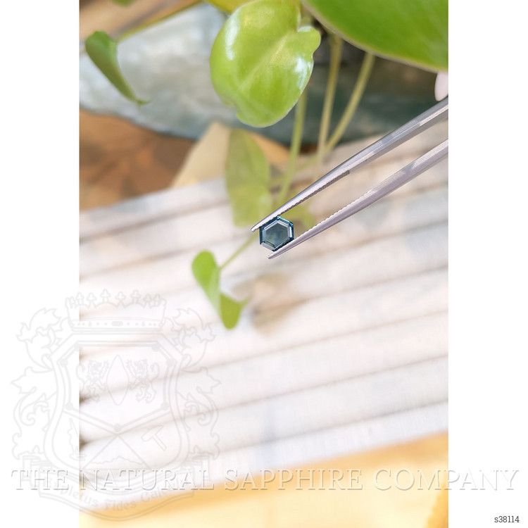 0.91 Ct. Bluish Green Sapphire from Montana