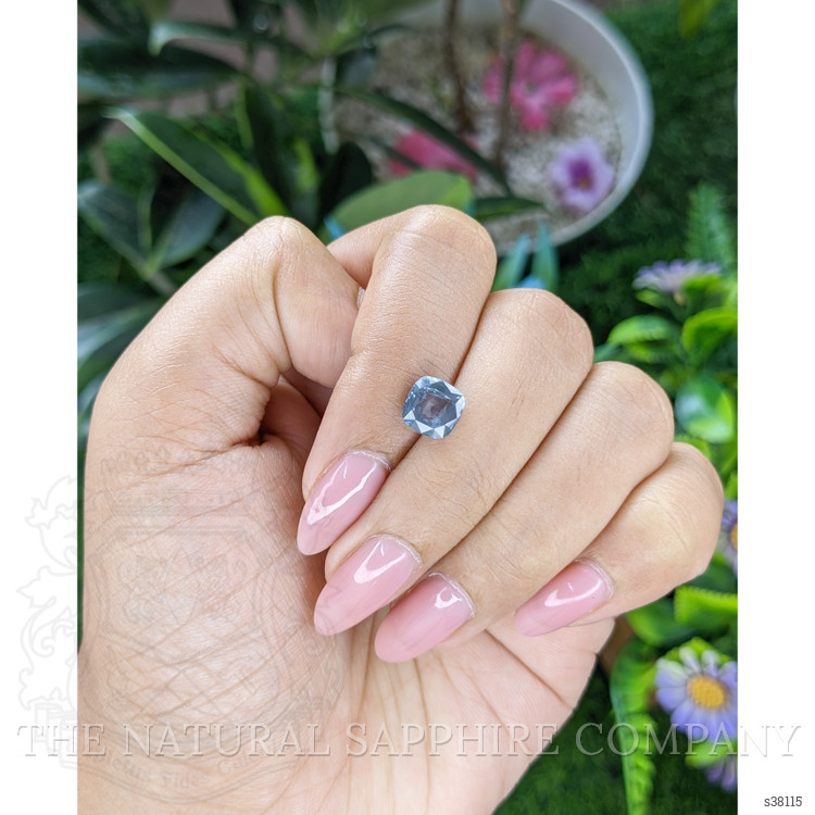 2.04 Ct. Greyish Blue Sapphire from Tanzania
