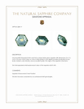 0.82 Ct. Bluish Green Sapphire from Montana Appraisal