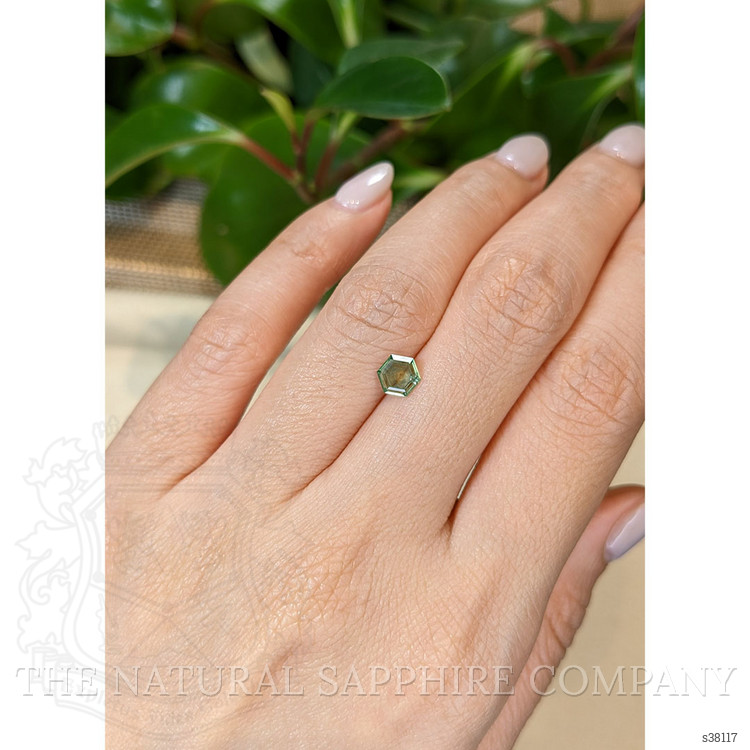 0.82 Ct. Bluish Green Sapphire from Montana