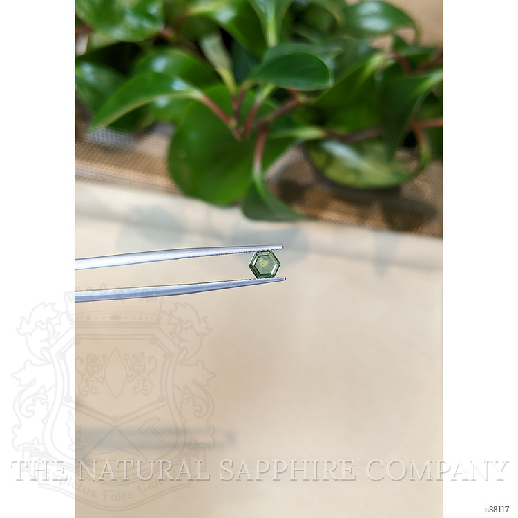 0.82 Ct. Bluish Green Sapphire from Montana