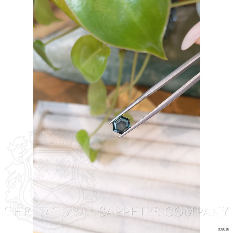 1.72 Ct. Bluish Green Sapphire from Montana