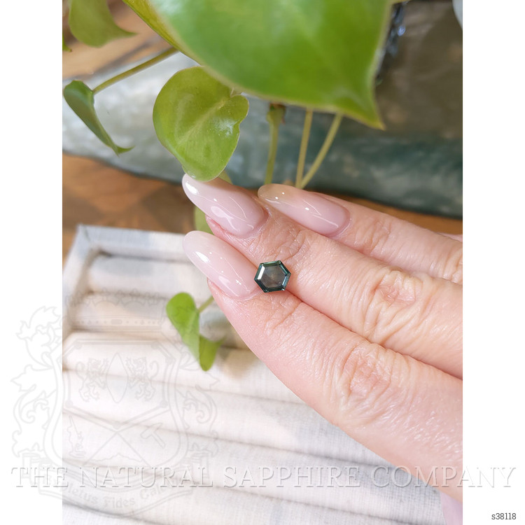 1.72 Ct. Bluish Green Sapphire from Montana