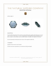 0.78 Ct. Bluish Green Sapphire from Montana Appraisal
