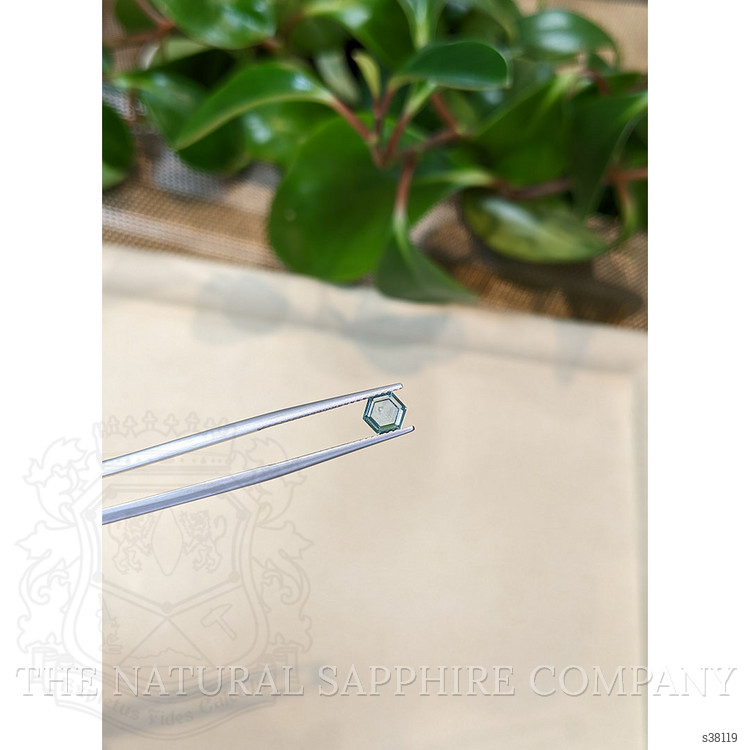 0.78 Ct. Bluish Green Sapphire from Montana
