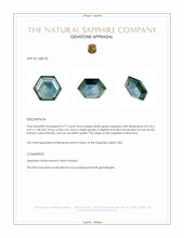 0.77 Ct. Bluish Green Sapphire from Montana Appraisal