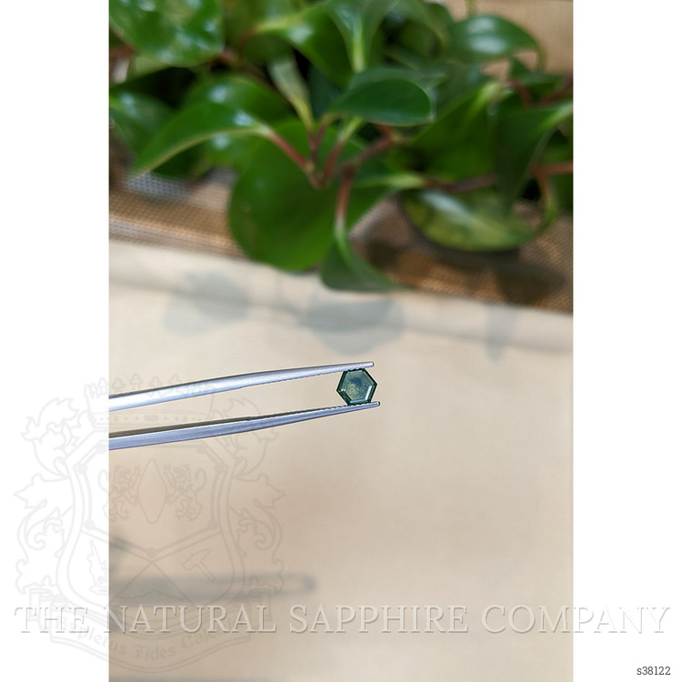 0.77 Ct. Bluish Green Sapphire from Montana