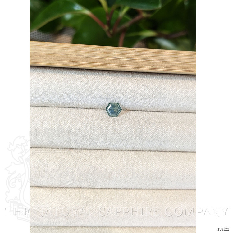 0.77 Ct. Bluish Green Sapphire from Montana