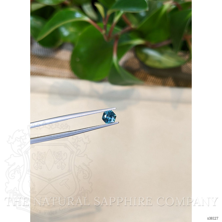0.85 Ct. Greenish Blue Sapphire from Montana