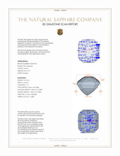 0.70 Ct. Yellow Sapphire from Ceylon (Sri Lanka) 3 D Scan Report