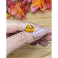 3.89 Ct. Yellowish Orange Sapphire from Ceylon (Sri Lanka) Life Style