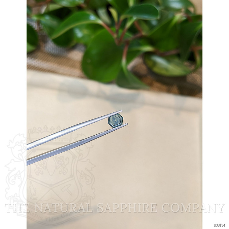 1.05 Ct. Greenish Blue Sapphire from Montana