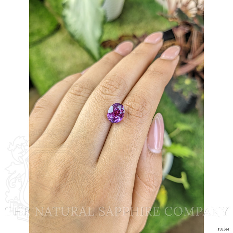 4.13 Ct. Pinkish Purple Sapphire from Ceylon (Sri Lanka)