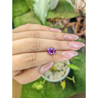 4.13 Ct. Pinkish Purple Sapphire from Ceylon (Sri Lanka) Life Style