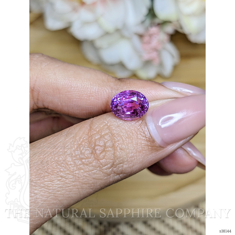 4.13 Ct. Pinkish Purple Sapphire from Ceylon (Sri Lanka)