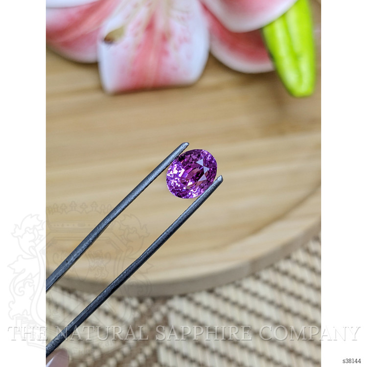 4.13 Ct. Pinkish Purple Sapphire from Ceylon (Sri Lanka)