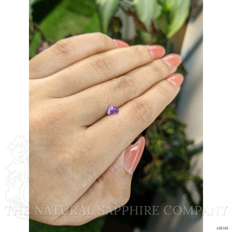 0.67 Ct. Pinkish Purple Sapphire from Ceylon (Sri Lanka)
