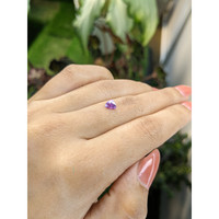 0.67 Ct. Pinkish Purple Sapphire from Ceylon (Sri Lanka) Life Style