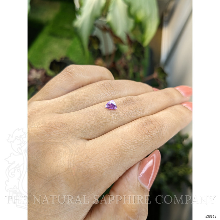 0.67 Ct. Pinkish Purple Sapphire from Ceylon (Sri Lanka)