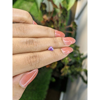 0.67 Ct. Pinkish Purple Sapphire from Ceylon (Sri Lanka) Life Style