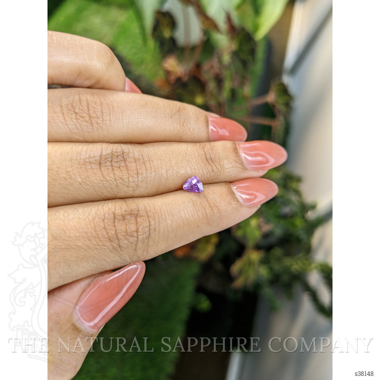 0.67 Ct. Pinkish Purple Sapphire from Ceylon (Sri Lanka)